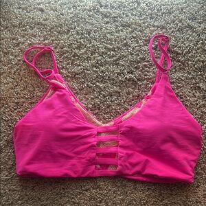 Vibrant Pink women’s reversible swim top